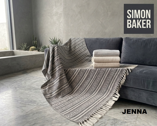 Simon Baker - Cotton Throw - Jenna (Assorted Colours)