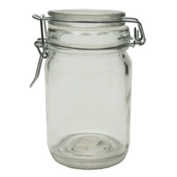 6 Pack Cylinder Clip Top Jar - 12cm(H) x 6cm(W) (270ml)