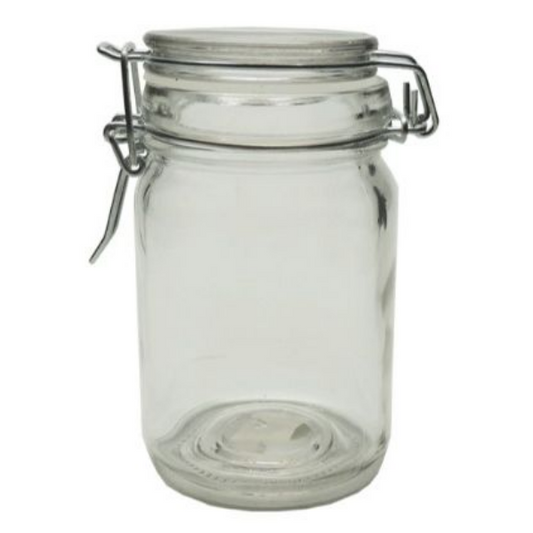 6 Pack Cylinder Clip Top Jar - 12cm(H) x 6cm(W) (270ml)