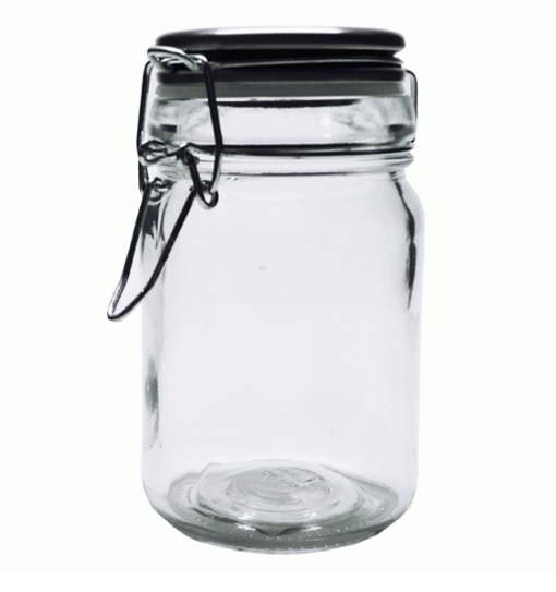 6 Pack Metal Clip Top Jar