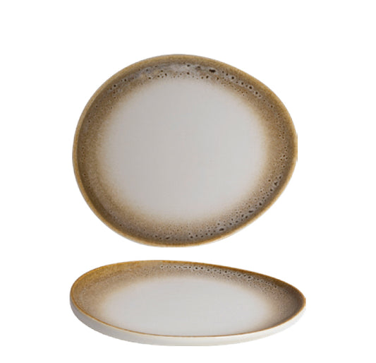 Ariane Jaguar Elevated Oval Plate Outside 18.7cm