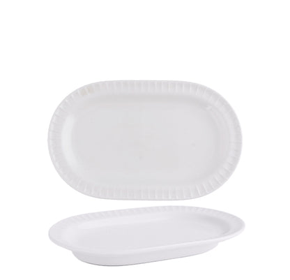Ariane Seon Ivory Oval Dish 18cm – top and angled views