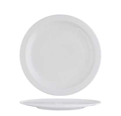 Ariane Seon Ivory Narrow Rim Plate 21cm – top and side views