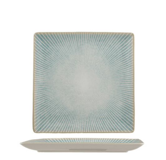 Ariane Paros Aqua Square Plate 21X21cm (Set of 6)