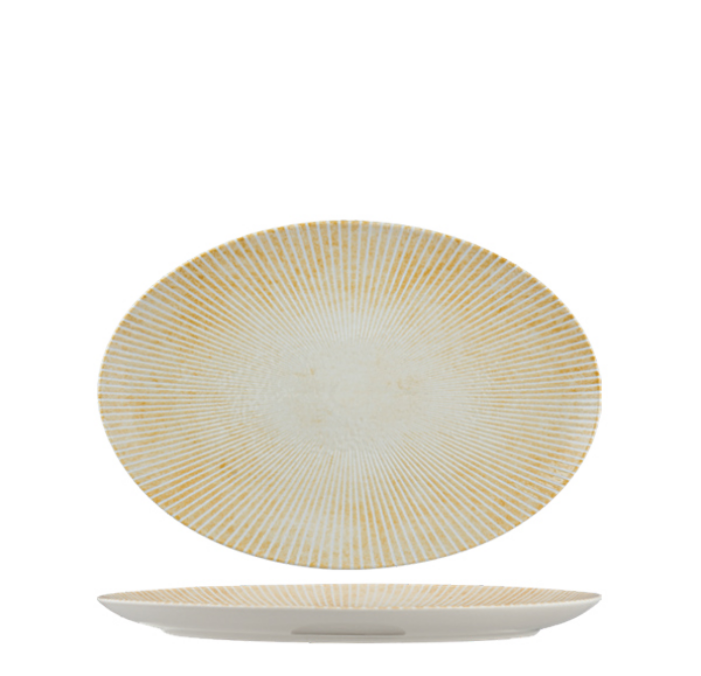 Ariane Paros Sand Oval Plate 24cm (Set of 12)
