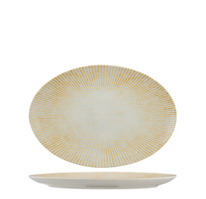 Ariane Paros Sand Oval Plate 24cm (Set of 12)
