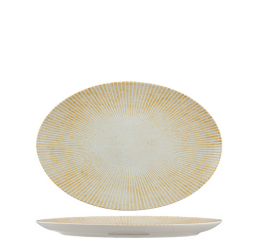 Ariane Paros Sand Oval Plate 24cm (Set of 12)