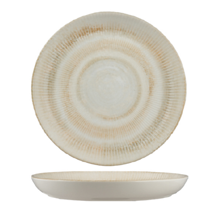 Ariane Paros Shell Sand Coupe Plate Deep 27cm (Set of 6)