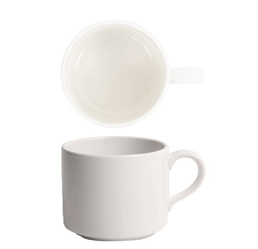 Ariane Prime White Stack Cup 230ml (Set of 12)