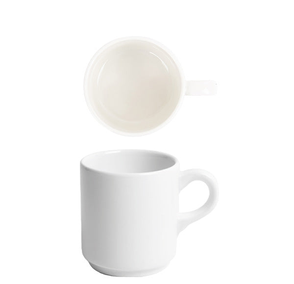 Ariane Prime White Stack Espresso Cup 90ml (Set of 12)