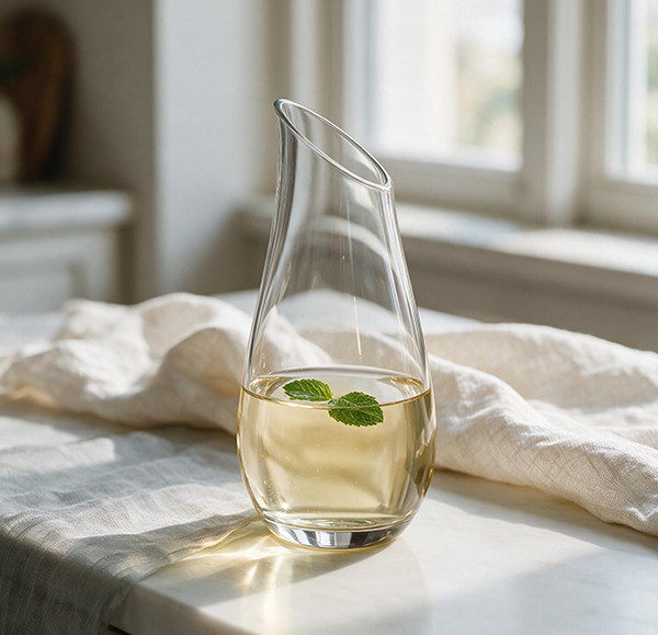 NUDE Pure Carafe 250ml in a styled table setting