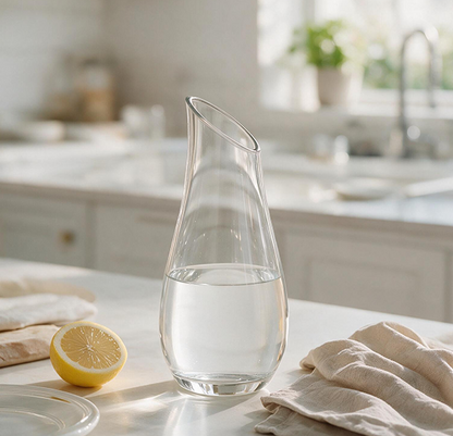 NUDE Pure Carafe 250ml styled for individual beverage service