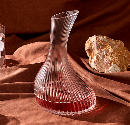 NUDE Vini Carafe 1.7L styled with wine and tableware
