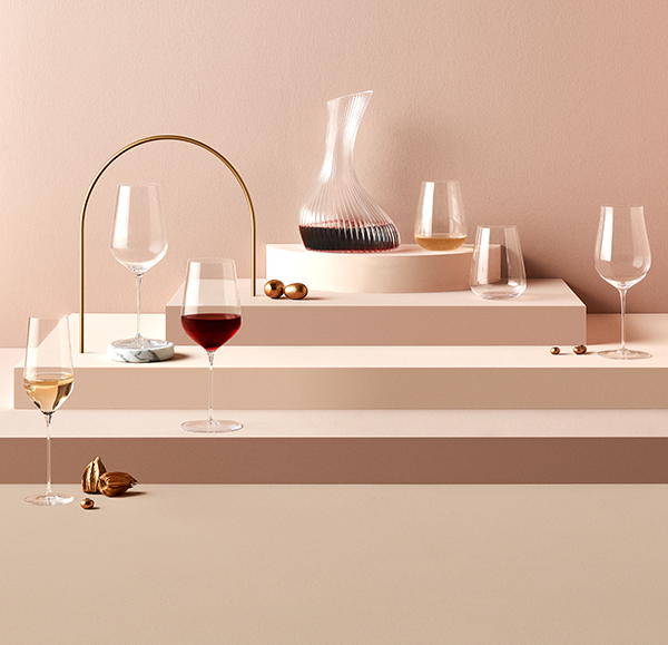 NUDE Vini Carafe 1.7L in a NUDE glassware table setting