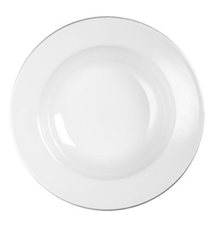 Churchill - Profile Rimmed Bowl White - 25cm (Set of 12)