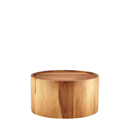 Genware Acacia Wood Straight Sided Bowl 22.5X12Cm