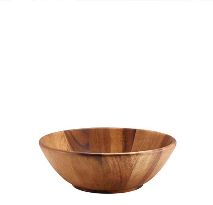 Genware Acacia Wood Bowl 30Diax10Cm
