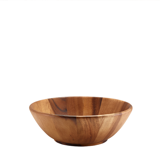 Genware Acacia Wood Bowl 30Diax10Cm