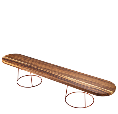 Genware Acacia Wood Plinth 120X22Cm