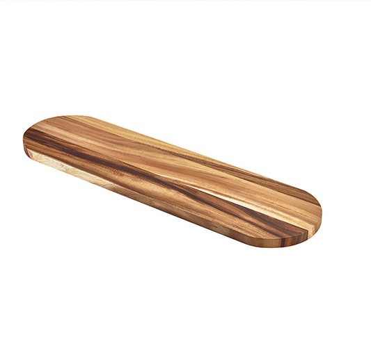 Genware Acacia Wood Plinth 80X22Cm