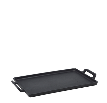 Genware Cast Iron Rectangular Platter 25X15.5cm