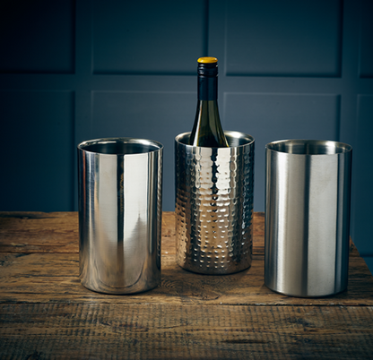 Genware Satin Stainless Steel Wine Cooler