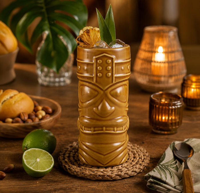 Genware Brown Tiki Mug 400ml