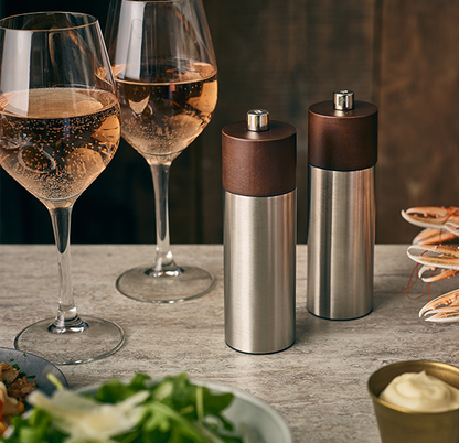 Genware Hackney salt and pepper grinder displayed for table service