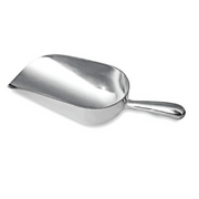 Ice Scoop Round Aluminium 180mm