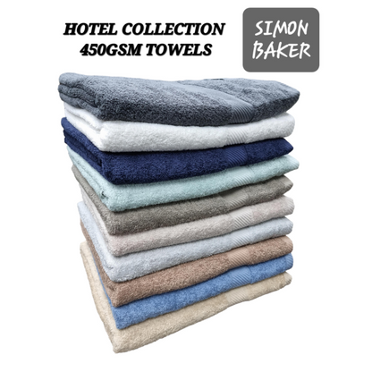 Simon Baker - Hotel Collection 100% Cotton Face Cloth (Various Colours) - 30cm x 30cm