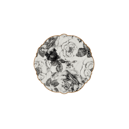 JENNA CLIFFORD - Black Rose Side Plate Set of 4