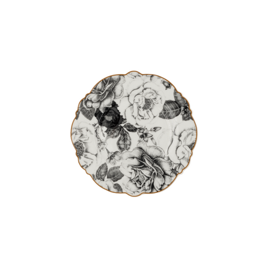 JENNA CLIFFORD - Black Rose Side Plate Set of 4