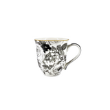 JENNA CLIFFORD - Black Rose Mug Set of 4 in Gift Box