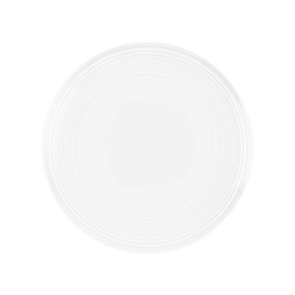JENNA CLIFFORD - Embossed Lines Dinner Plate - Whisper White (Set of 4)