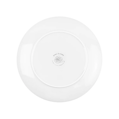 JENNA CLIFFORD - Embossed Lines Dinner Plate - Whisper White (Set of 4)