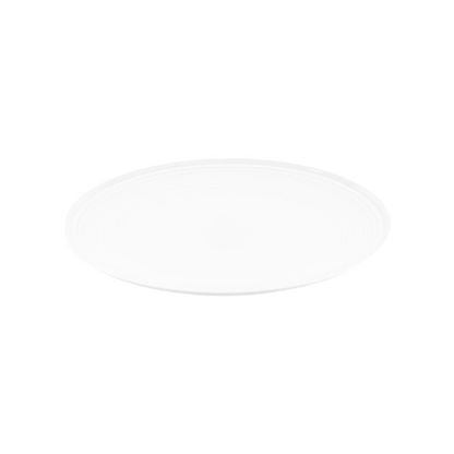 JENNA CLIFFORD - Embossed Lines Dinner Plate - Whisper White (Set of 4)