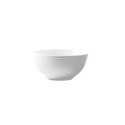 JENNA CLIFFORD - Embossed Lines Cereal Bowl - Whisper White (Set of 4)