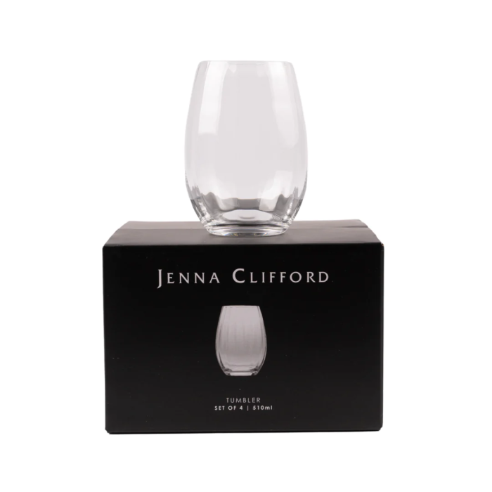 JENNA CLIFFORD - Optic Tumbler (Set of 4)