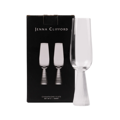 JENNA CLIFFORD - Champagne with Etched Stem (Set of 2)