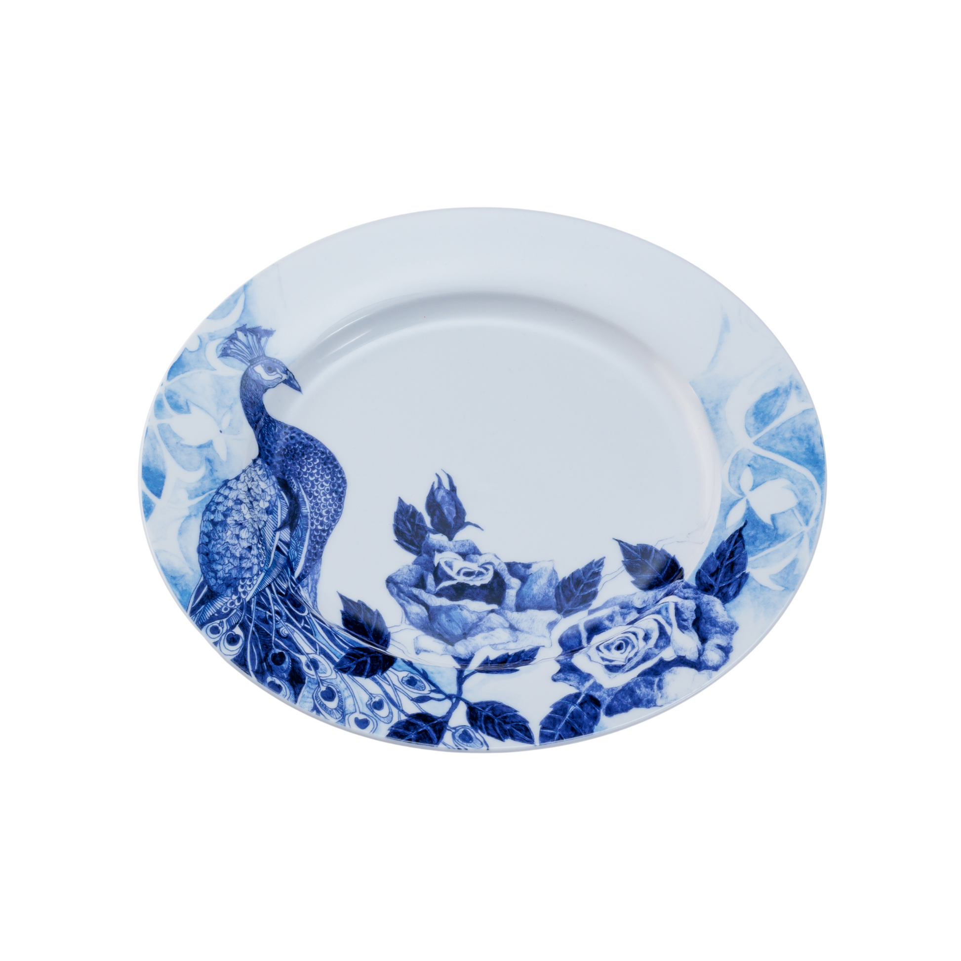 Peacock Sapphire Garden Dinner Plate Set of 4