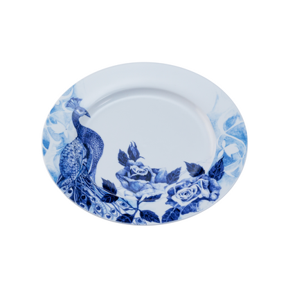Peacock Sapphire Garden Dinner Plate Set of 4