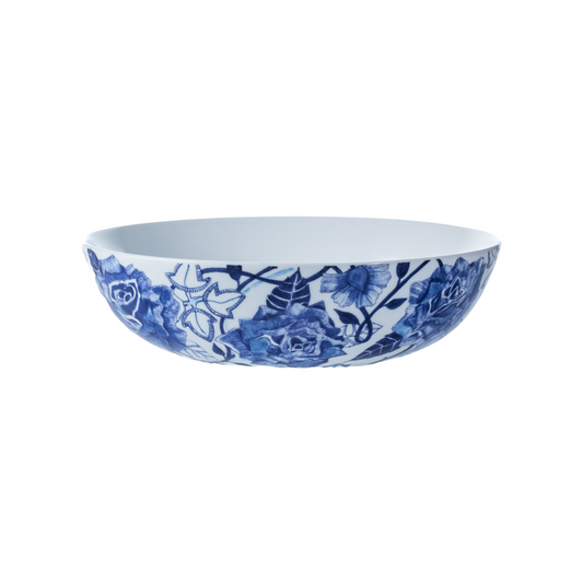 Peacock Sapphire Garden Salad Bowl