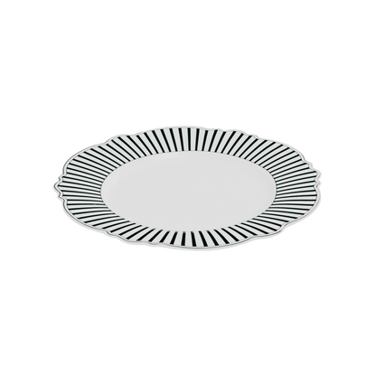 JENNA CLIFFORD - Ivory Noir Dinner Plate Set of 4
