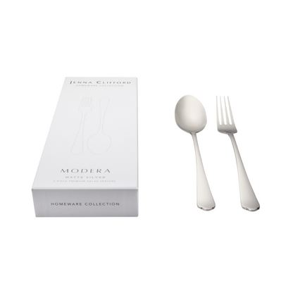JENNA CLIFFORD – Modera 2-Piece Salad Server Set - Silver
