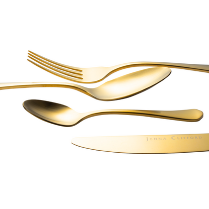JENNA CLIFFORD – Modera 16-Piece Cutlery Set - Gold