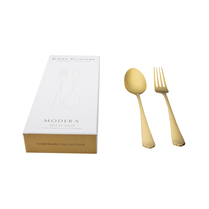 JENNA CLIFFORD – Modera 2-Piece Salad Server Set - Gold