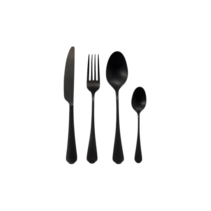 JENNA CLIFFORD – Modera 16-Piece Cutlery Set - Black