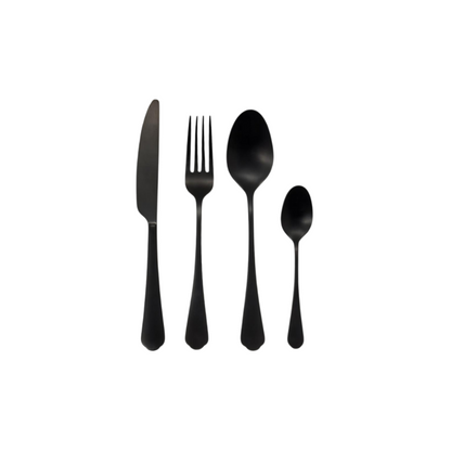 JENNA CLIFFORD – Modera 16-Piece Cutlery Set - Black
