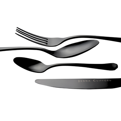 JENNA CLIFFORD – Modera 16-Piece Cutlery Set - Black