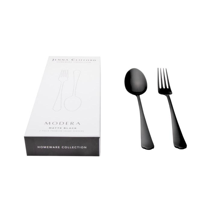 JENNA CLIFFORD – Modera 2-Piece Salad Server Set - Black